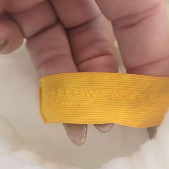 Yellow Label Co. Women's White Fleece Jogger Pants Size Medium warm soft comfy - Picture 4 of 9